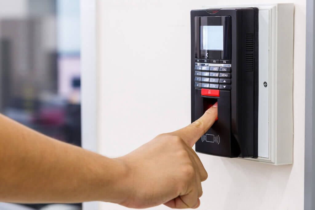 Finger,Print,Scan,For,Unlock,Door,Security,System